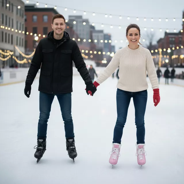 Winterschlittschuhe inSPORTline Niorto - schwarz