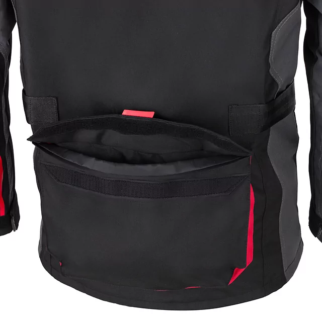 W-TEC Burdys Evo Herren-Motorradjacke - schwarz-grau-grün