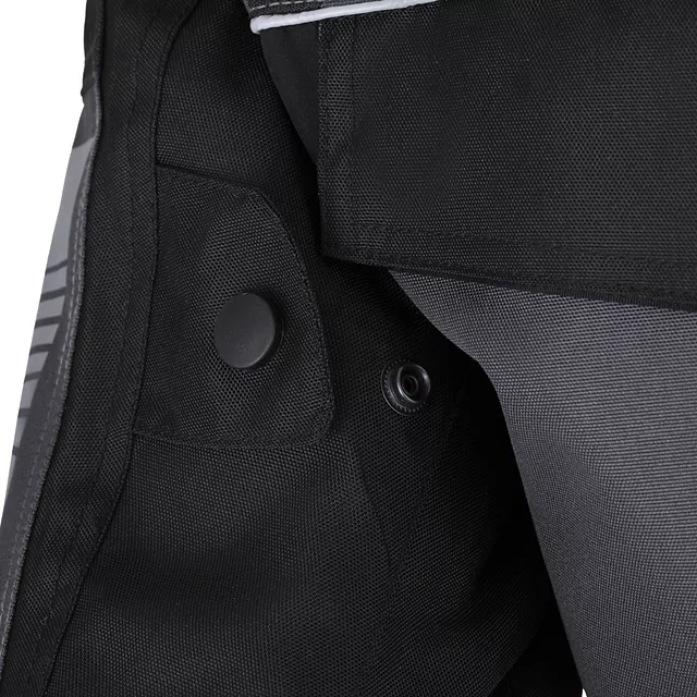 W-TEC Burdys Evo Herren-Motorradjacke - schwarz-grau-grün