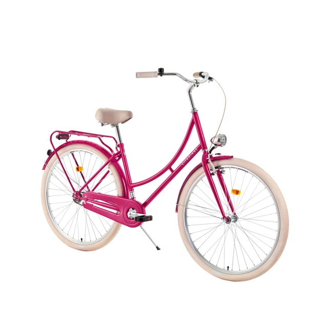 DHS Citadinne 2832 28" - Stadt Fahrrad Modell 2019 - Blau - Pink