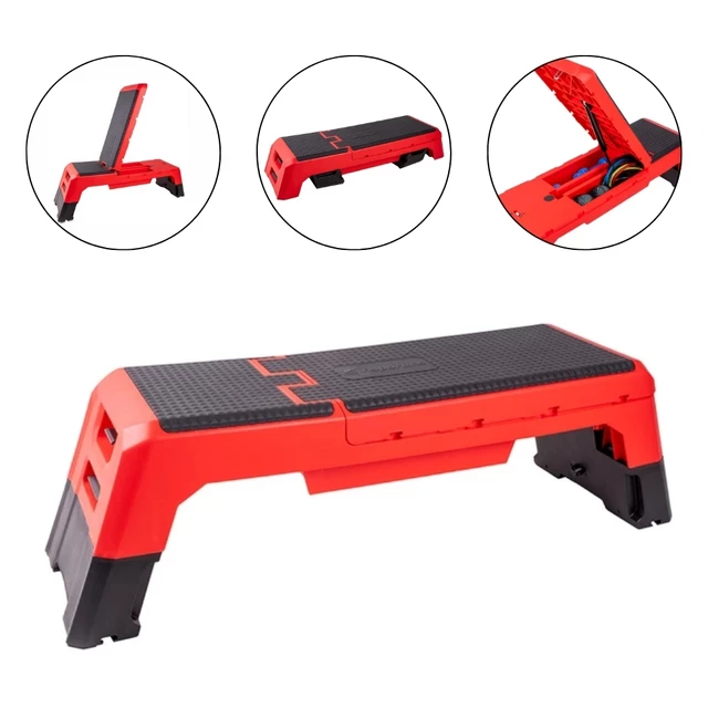 inSPORTline AeroBench verstellbare Trainingsbank - schwarz - rot