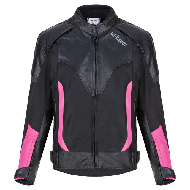W-TEC Durmana Damen-Motorradjacke - schwarz-rosa