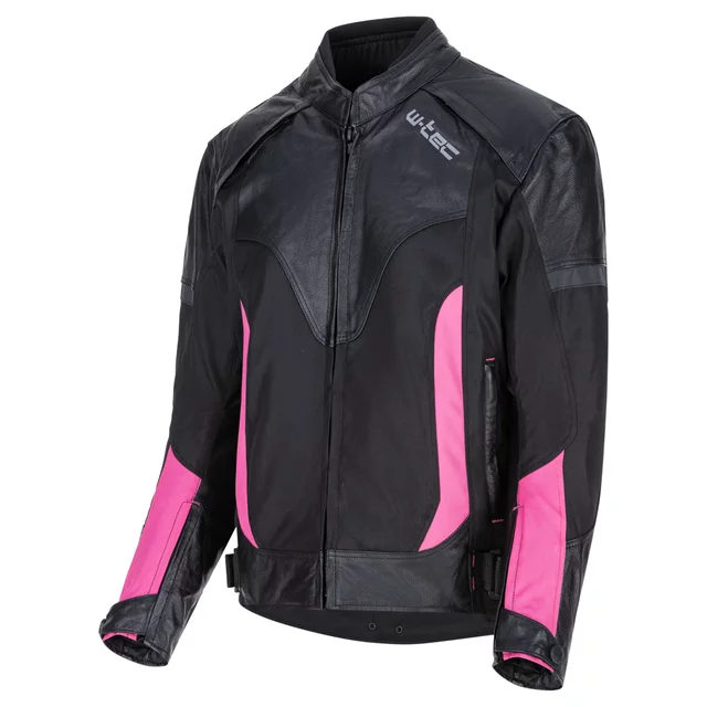 W-TEC Durmana Damen-Motorradjacke - schwarz-rosa