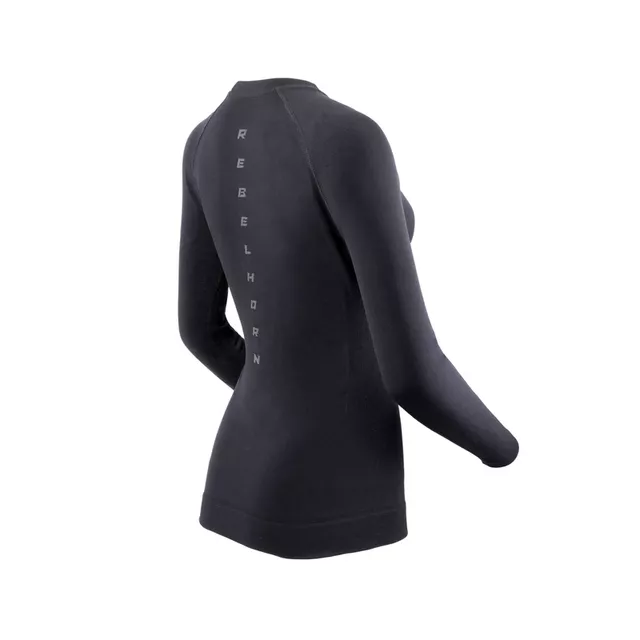 Damen Thermoshirt Rebelhorn Freeze II Lady Jersey - schwarz