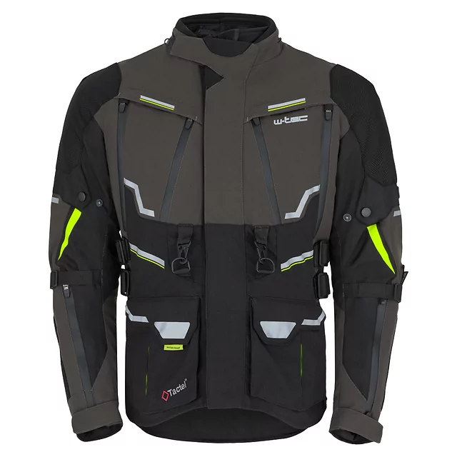 W-TEC Daimick Motorradjacke - schwarz-grau