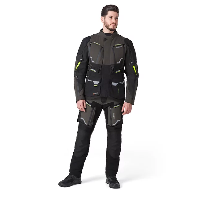 W-TEC Daimick Motorradjacke - schwarz-grau