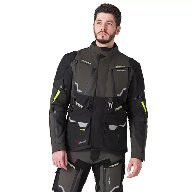 W-TEC Daimick Motorradjacke - schwarz-grau