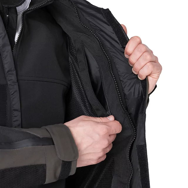 W-TEC Daimick Motorradjacke - schwarz-grau