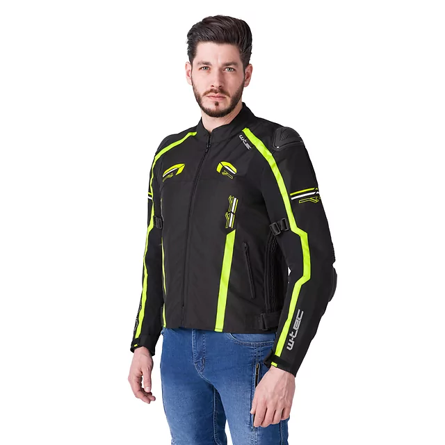 W-TEC Tonkawo Motorradjacke - schwarz-fluo