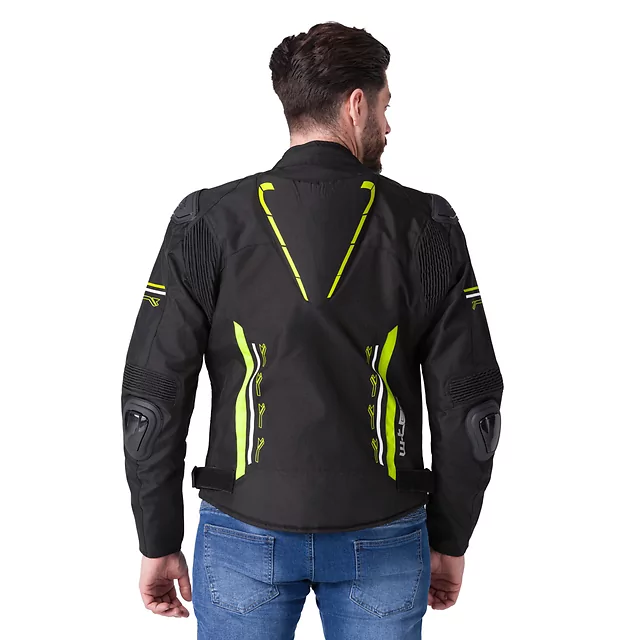 W-TEC Tonkawo Motorradjacke - schwarz-fluo
