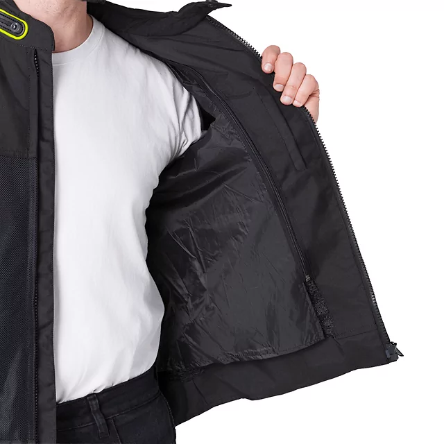 W-TEC Timuco Sommer-Moto-Jacke - schwarz-fluo