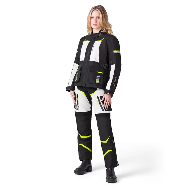 W-TEC Warao Lady Moto Jacke - schwarz-fluo