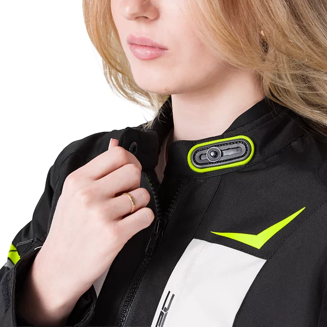W-TEC Warao Lady Moto Jacke - schwarz-fluo