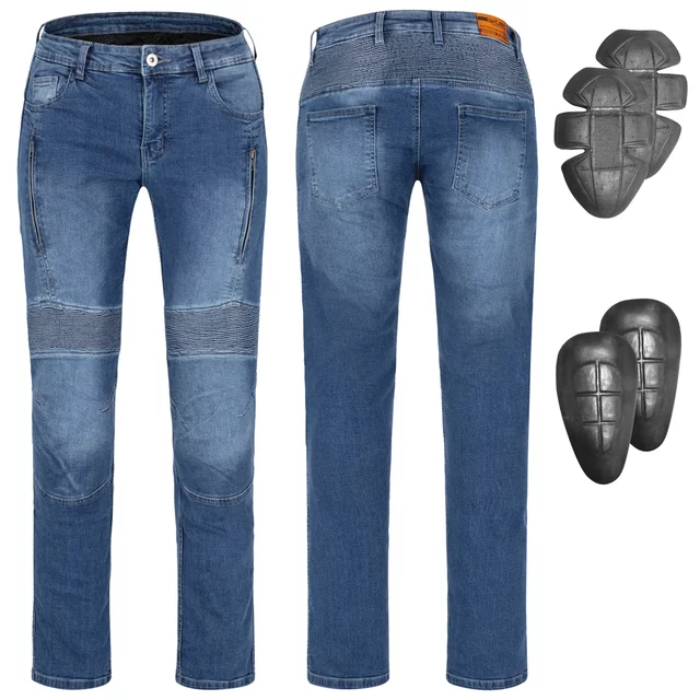 Herren-Moto-Jeans W-TEC Arikaro - blau - blau