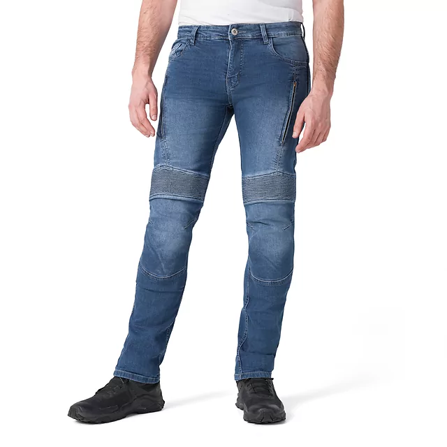 Herren-Moto-Jeans W-TEC Arikaro - blau