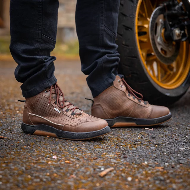 W-TEC Colton Motorradstiefel - braun