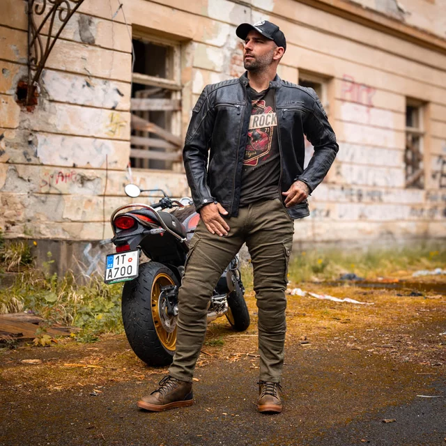 W-TEC Nuksan Motorradhosen - grün