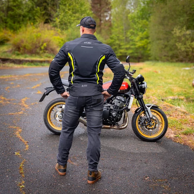 W-TEC Mirelio Herren Sommer-Motojacke - schwarz-fluo