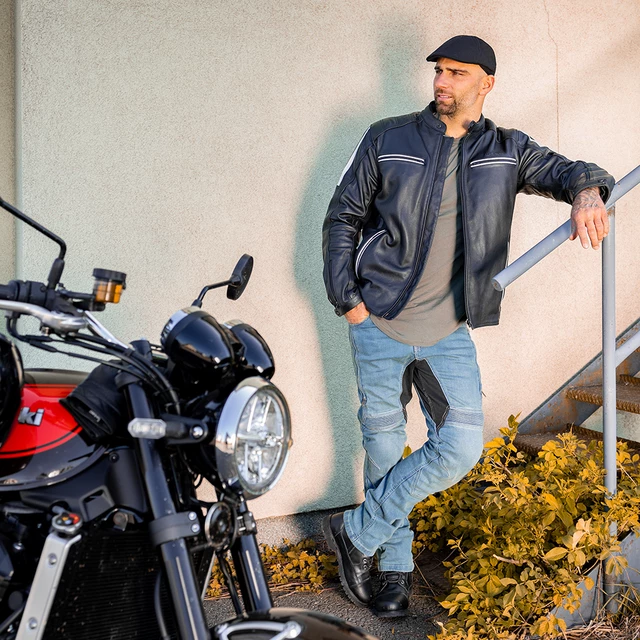 Herren-Moto-Jeans BOS Mazda - Blau