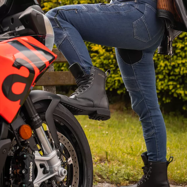 W-TEC Benga Motorradstiefel - schwarz