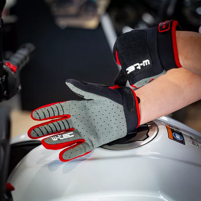 W-TEC Matosinos Kids Motocross-Handschuhe für Kinder - Blau