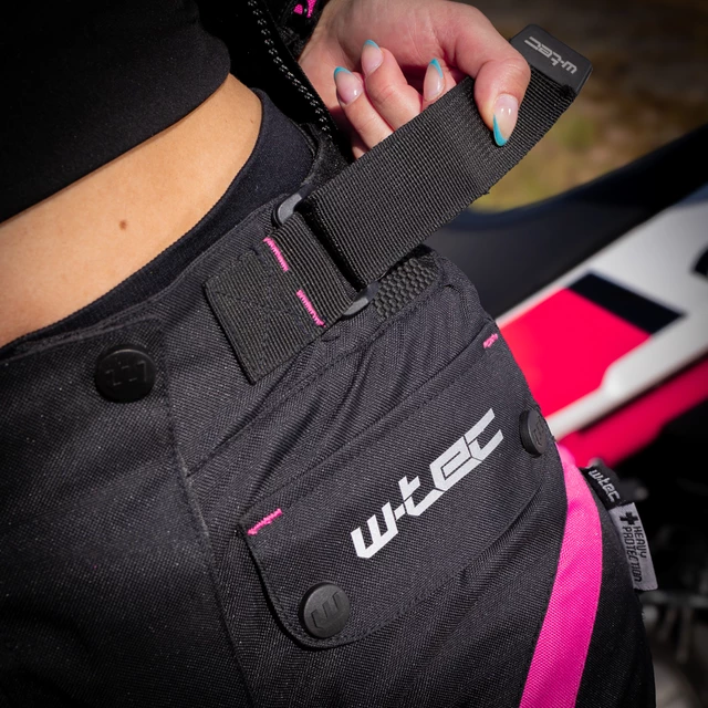 W-TEC Durmanes Damen-Moto-Hose - schwarz-rosa