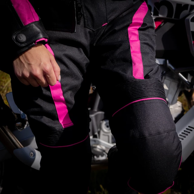 W-TEC Durmanes Damen-Moto-Hose - schwarz-rosa