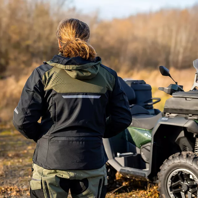 W-TEC Annorack Herren Softshell-Motojacke - schwarz