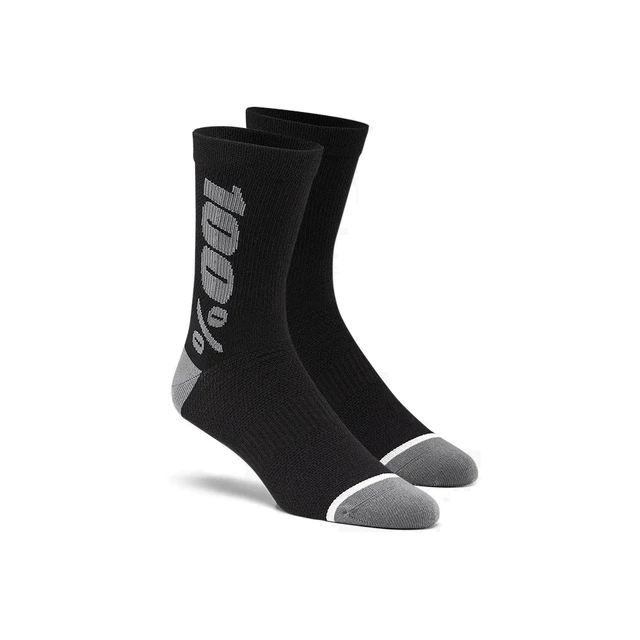 Merino-Socken 100% Rythym schwarz/grau