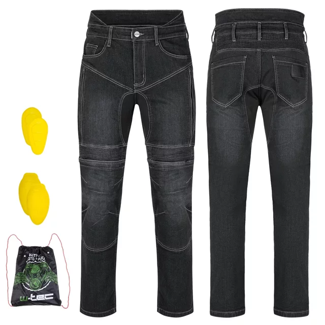Herren-Motojeans W-TEC Biterillo Evo - schwarz