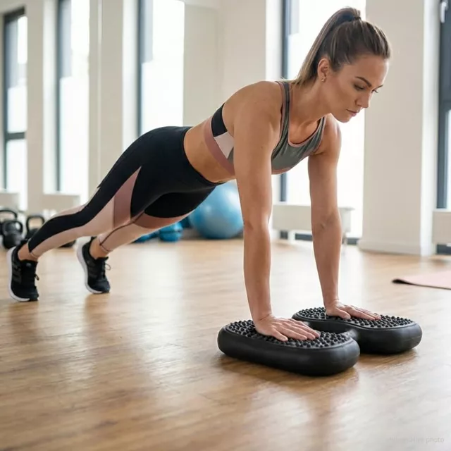 Balancierende Massagematte inSPORTline Balaxor - schwarz