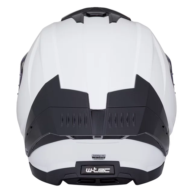 W-TEC Voltik Motorrad-Helm - weiß glänzend