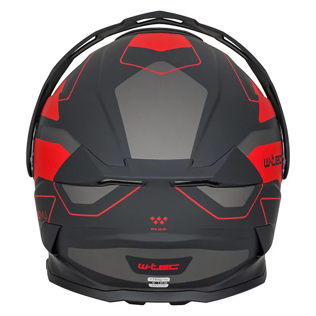 W-TEC Neovu Graphic 3in1 klappbarer Motorradhelm - černo-červená