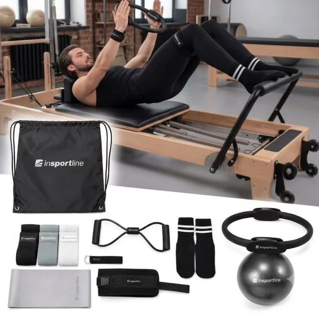 Pilates-Set inSPORTline Sinuata - beige - schwarz