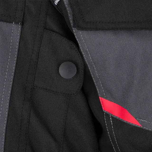 W-TEC Radana Damen-Motorradjacke - schwarz-grau-rot