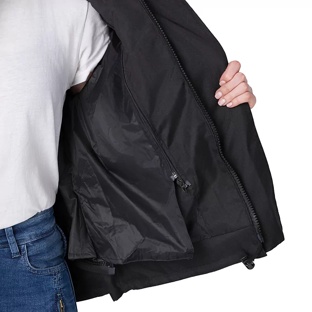 W-TEC Radana Damen-Motorradjacke - schwarz-grau-rot