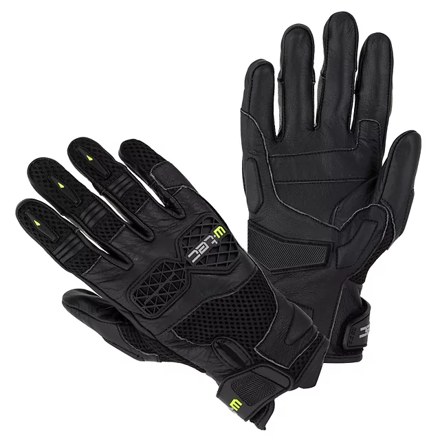 W-TEC Kosor Motorradhandschuhe - schwarz - schwarz