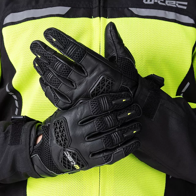 W-TEC Kosor Motorradhandschuhe - schwarz