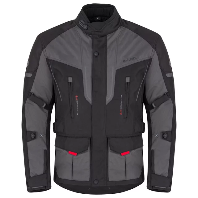 W-TEC Xeniaq Motorradjacke für Herren - schwarz-grau - schwarz-grau