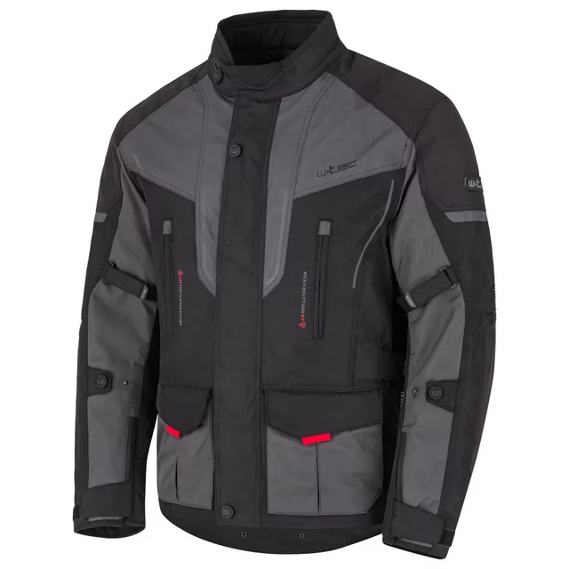 W-TEC Xeniaq Motorradjacke für Herren - schwarz-grau