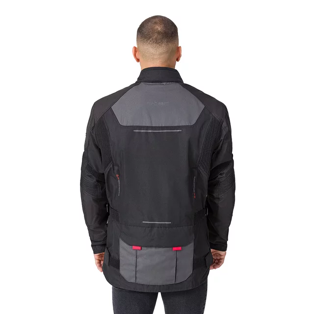 W-TEC Xeniaq Motorradjacke für Herren - schwarz-grau