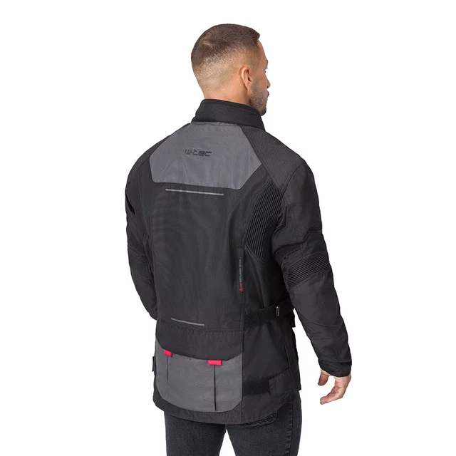 W-TEC Xeniaq Motorradjacke für Herren - schwarz-grau