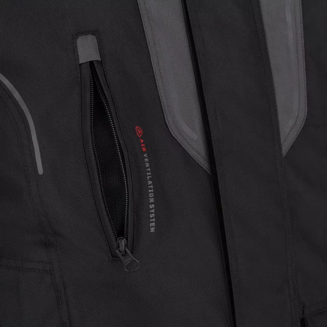W-TEC Xeniaq Motorradjacke für Herren - schwarz-grau