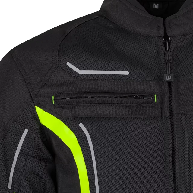 W-TEC Mirelio Herren Sommer-Motojacke - schwarz-fluo