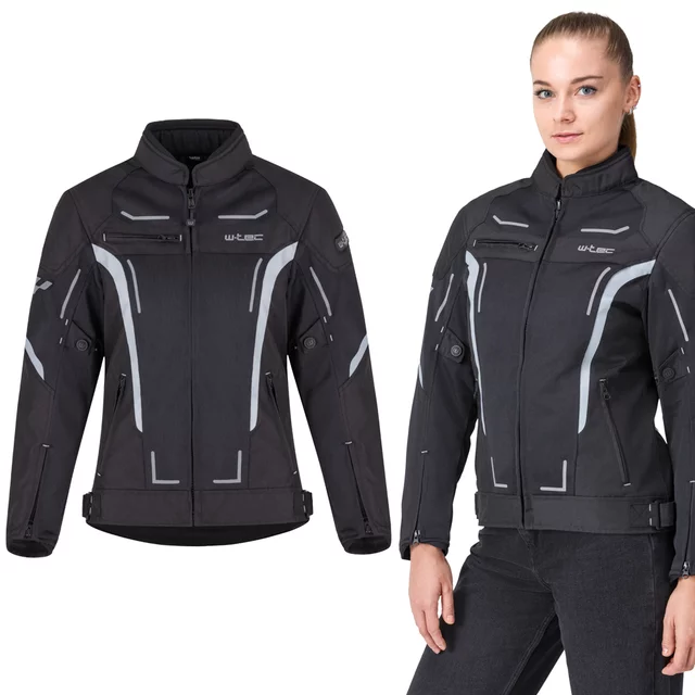 W-TEC Mirelia Damen Sommer Moto Jacke - schwarz-grau