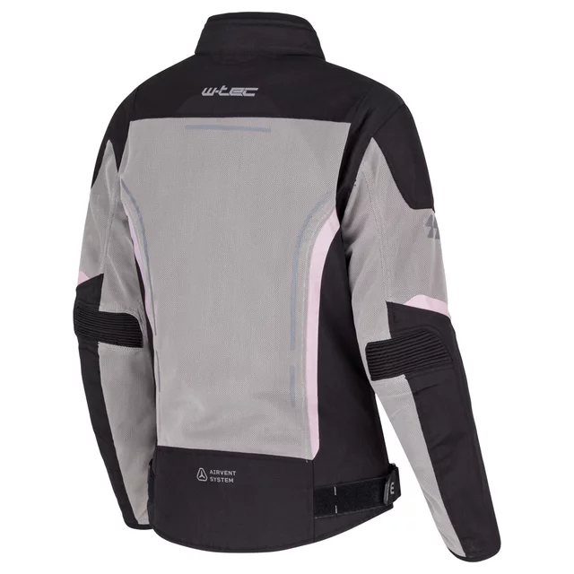 W-TEC Mirelia Damen Sommer Moto Jacke - Schwarz-Grau-Rosa