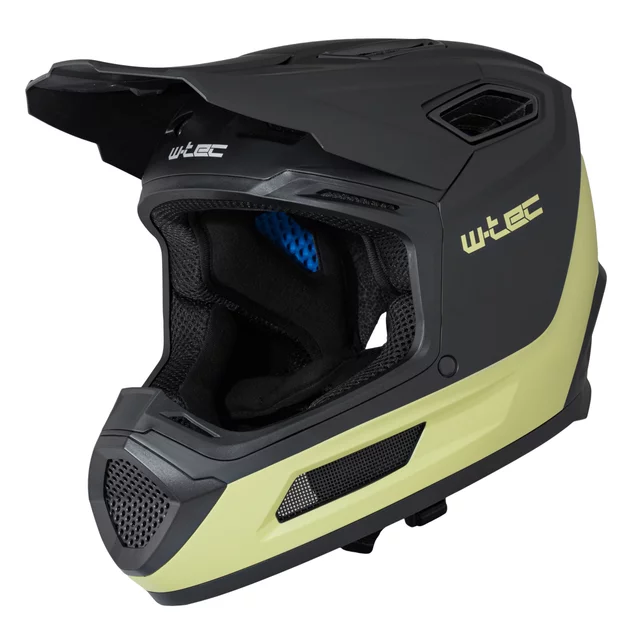 W-TEC Salonna Downhill-Helm • ERT®-System - Black-Khaki - Black-Khaki