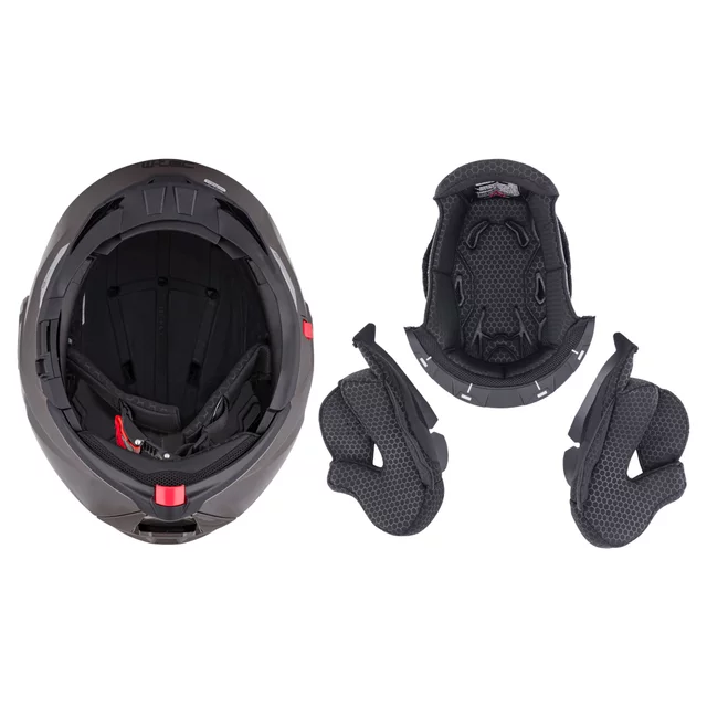 W-TEC Zoroz P/J klappbarer Motorradhelm - Glossy Tricolor