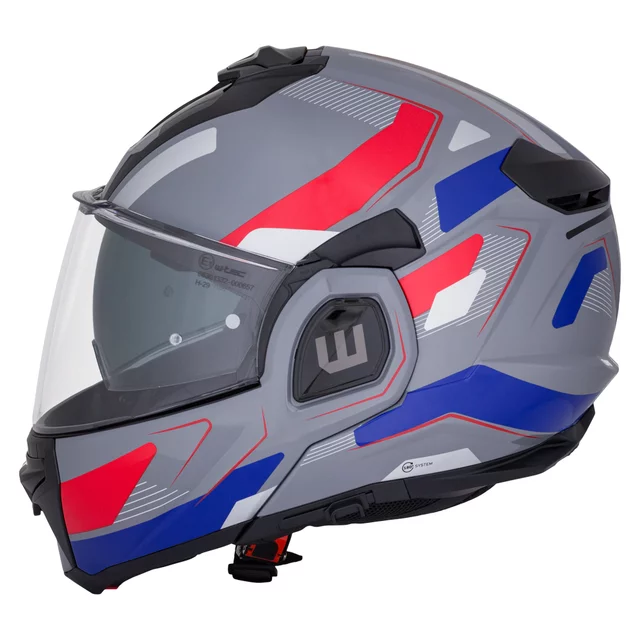 W-TEC Zoroz P/J klappbarer Motorradhelm - Glossy Tricolor