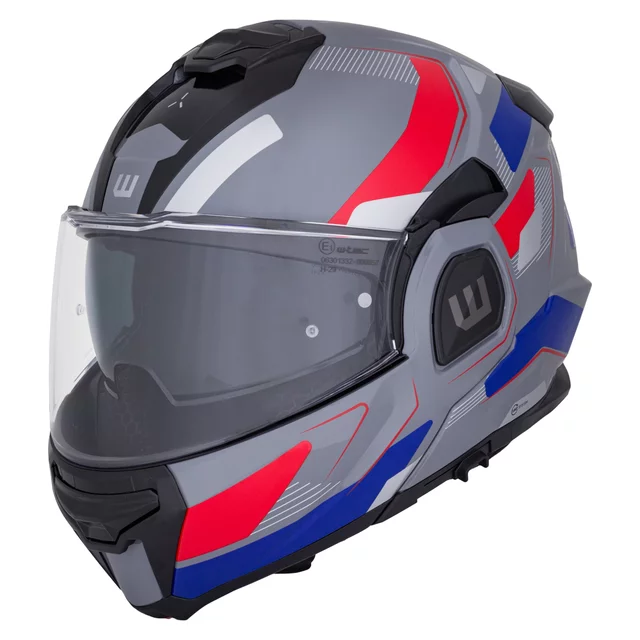 W-TEC Zoroz P/J klappbarer Motorradhelm - Glossy Tricolor
